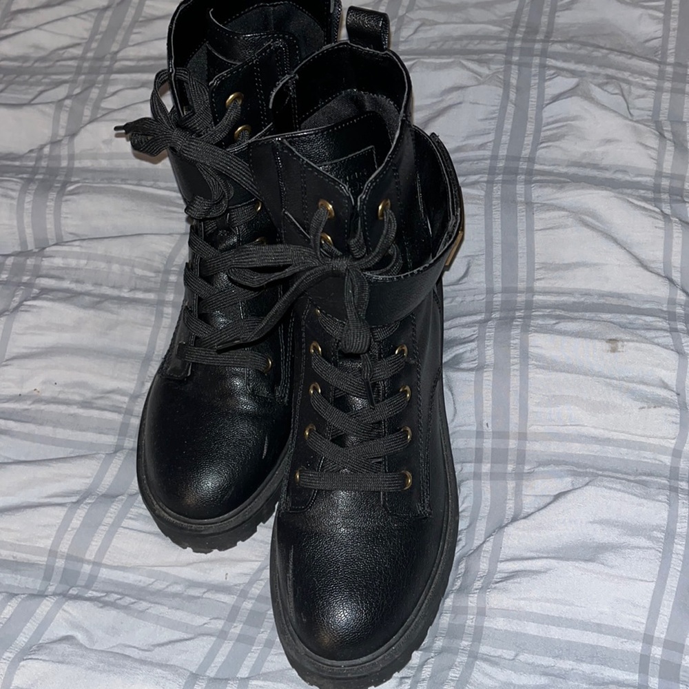 Black guess combat boots